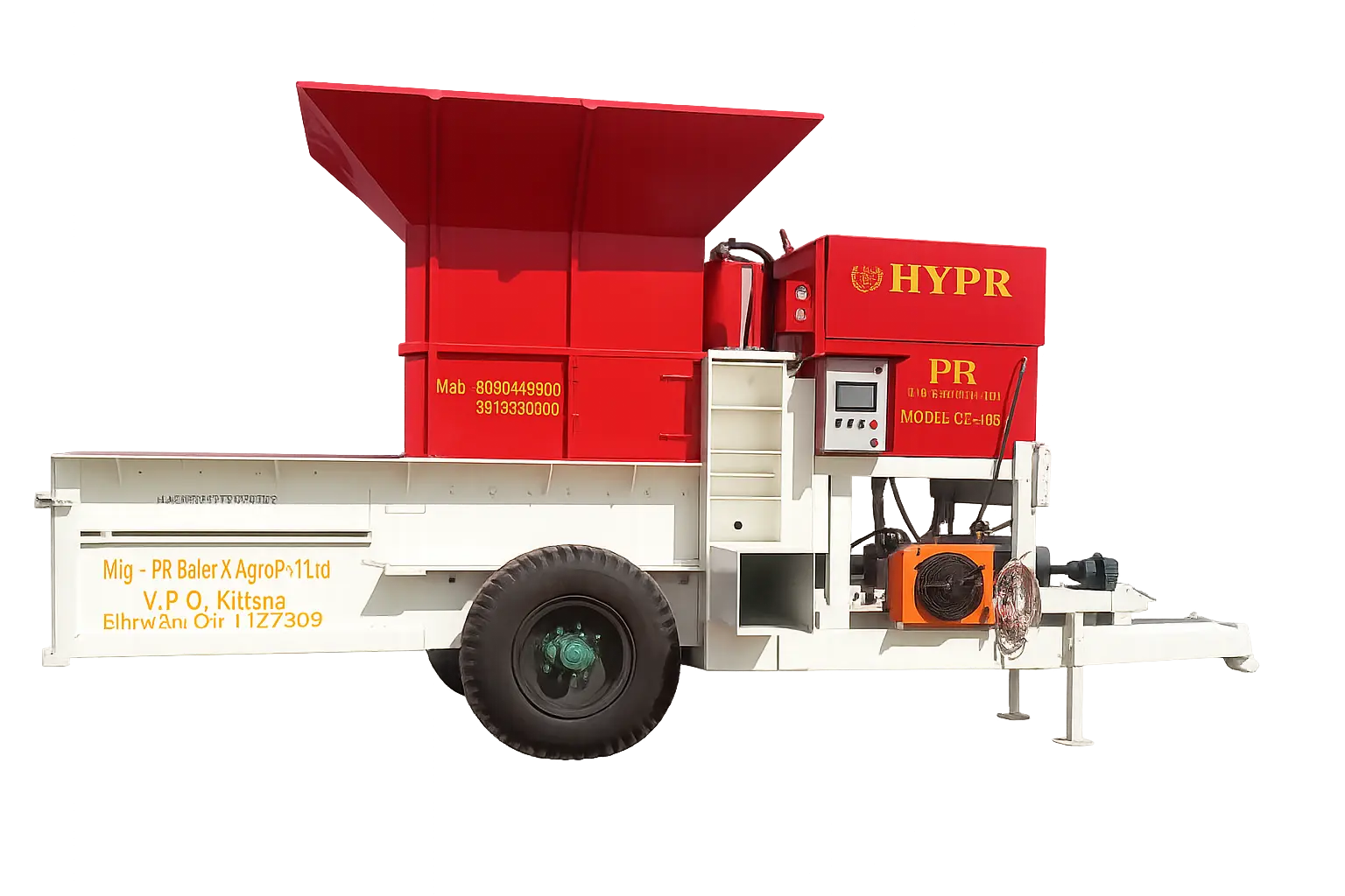 Hydraulic Press Straw Baler Machine MODEL CC12510D